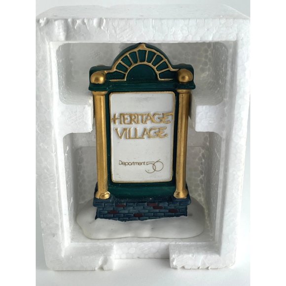 Christmas - DEPT. 56 - HERITAGE VILLIAGE COLLECTION SIGN - Original Box - Picture 4 of 5